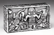 Box: Man with Goat and Crocodile, Ivory, Edo peoples