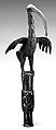 Idiophone with an áhianmwọ́rọ̀ (bird of prophecy), Ìgùn Ẹ́rọ̀nwwọ̀n (brass-casting guild) artists, Brass, iron, Edo peoples