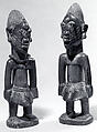 Twin Figure: Male (Ibeji), Wood, glass beads, string, Yoruba peoples