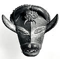 Bull Mask, Wood, cowrie shells, rope, metal, animal teeth, fiber, cloth, Guere peoples