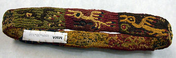 Headband, Cotton, camelid hair, Nasca (?)