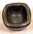 Square Obsidian Bowl, Obsidian, green, Mexican