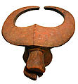 Headdress: Bushcow (Mangam), Wood, pigment, Mama peoples