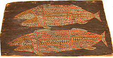 Bark Painting, Bark, paint, Ingura people (?)