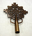 Processional Cross (qäqwami mäsqäl), Bronze, Amhara or Tigrinya peoples