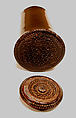 Container, Wood, water buffalo horn, Toba Batak people