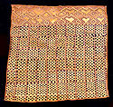 Prestige Panel, Raffia palm fiber, pigment, Kuba peoples