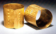 Pair of Arm Bands, Gold, Costa Rica or Panama