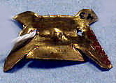 Hammered Gold Ornament Fragment, Gold (hammered), Peruvian