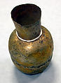 Miniature Bottle, Silver, gilt, Chimú or Chancay