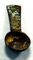 Hammered Silver Spoon, Silver (hammered), gilt, Peru; north coast (?)