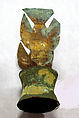 Hammered Silver Miniature Crown, Copper (hammered), cloth, Peru; north or central coast (?)
