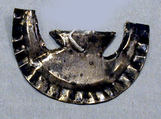 Hammered Silver Collar Ornament (?), Silver, Peru; north coast (?)