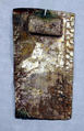 Hammered Silver Ornament Plaque, Silver (hammered), gilt, Chimú or Chancay