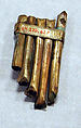 Hammered Silver Panpipe, Silver (hammered), gilt, Peru; north coast (?)
