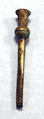 Hammered Silver Miniature Scepter, Copper (hammered), gilt, Peru; north coast (?)