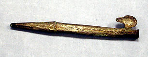 Miniature Spear Thrower, Silver (hammered), gilt, Peru; north or central coast (?)