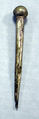 Hammered Silver Miniature Club, Silver (hammered), gilt, Peru; north coast (?)