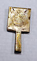 Miniature Mirror, Silver (hammered), gilt, Peru; north or central coast (?)