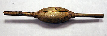 Miniature funerary bundle, Chimú or Chancay artist(s), Gilded silver, Chimú or Chancay