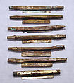 Miniature Litter Section, Silver (hammered), gilt, Chimú or Chancay