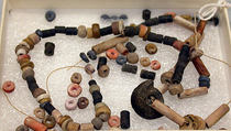Necklace Beads, Shell, stone, Peru; north coast (?)
