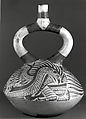 Bird Bottle, Ceramic, slip, Moche