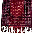 Ceremonial Shoulder Cloth, Cotton, silver wrapped thread, Sumbawa island