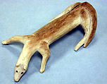 Bone Wolf, Bone, pigment, Inuit
