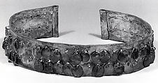 Hammered Silver Diadem with Dangles, Silver, Chimú