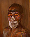 Asmat Artisan, Lunda Hoyle Gill  American, Canvas, paint