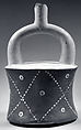 Stirrup Spout Bottle, Ceramic, slip, Moche