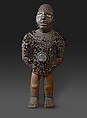 Power Figure (Nkisi N'Kondi: Mangaaka), Wood, iron, resin, ceramic, plant fiber, textile, pigment, glass, Kongo peoples; Yombe group
