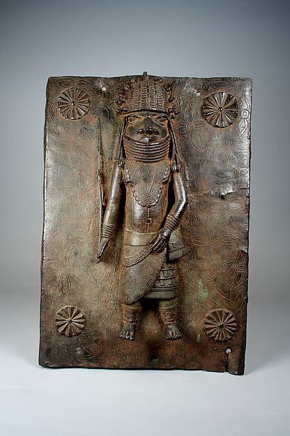 Plaque with Ọ́bà (King) or Chief