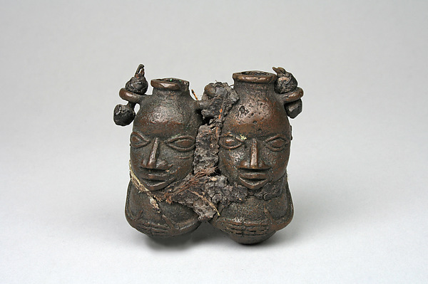 Medicine Vessel with Two Figures