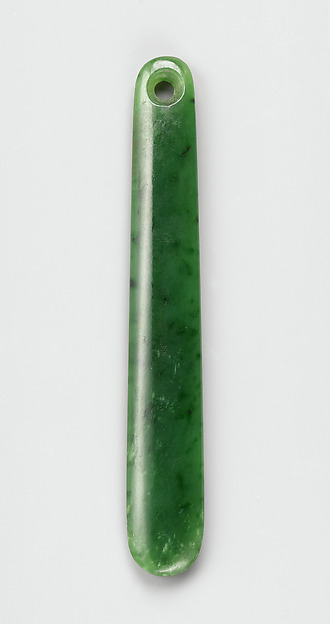 Kuru (Ear Ornament or Pendant) by Māori artist, The Metropolitan Museum of Art