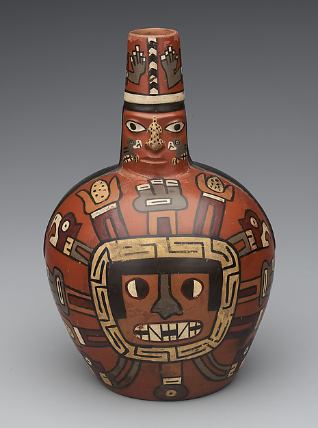 Bottle with deity