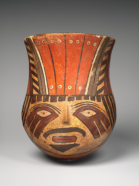 Nasca artist(s), Head jar