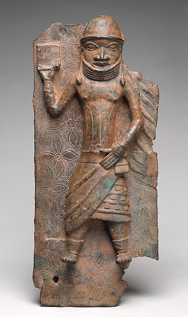 Plaque with Court Official Holding a Protective Amulet