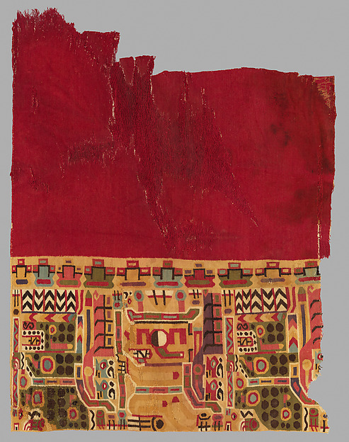 Tunic fragment by Wari artist, The Metropolitan Museum of Art