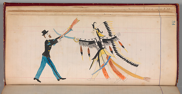Maffet Ledger: Indian chief and soldier