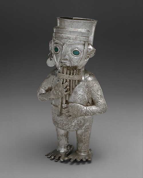 Panpiper-shaped vessel by Chimú artist(s), The Metropolitan Museum of Art