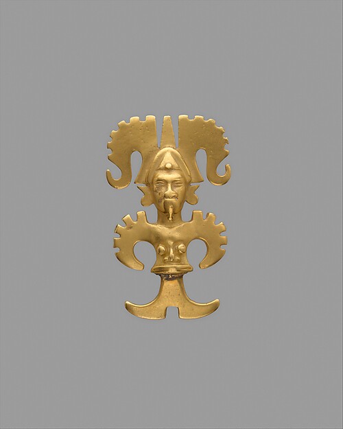Stylized Figure Pendant, 5th–10th century
