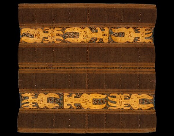 Tapis, ceremonial skirt with squid pattern (cumi-cumi) iconography
