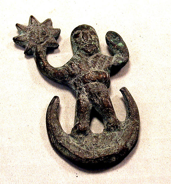 Cast Copper Figure on Standing on Crescent by an unrecorded maker, The Metropolitan Museum of Art