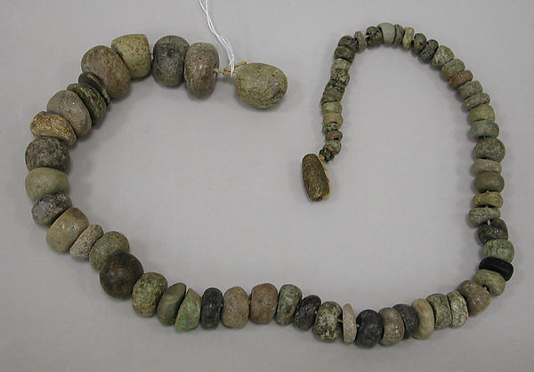 Necklace of stone beads