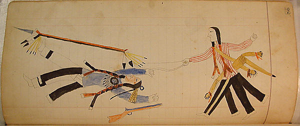 Maffet Ledger: Two indians, multiple legs