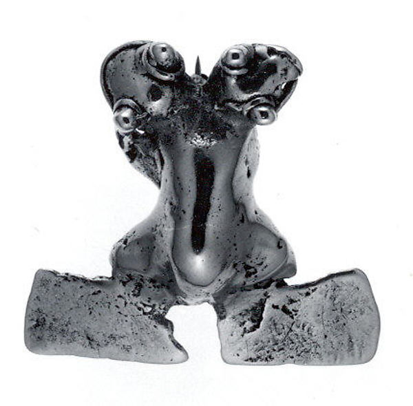 Gold Double-Headed Frog Ornament