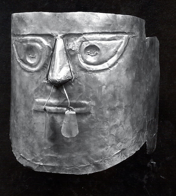 Gold Funerary Mask by an unrecorded maker, The Metropolitan Museum of Art