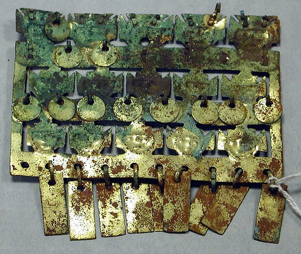 Copper Face Ornament with Dangles by an unrecorded maker, The Metropolitan Museum of Art